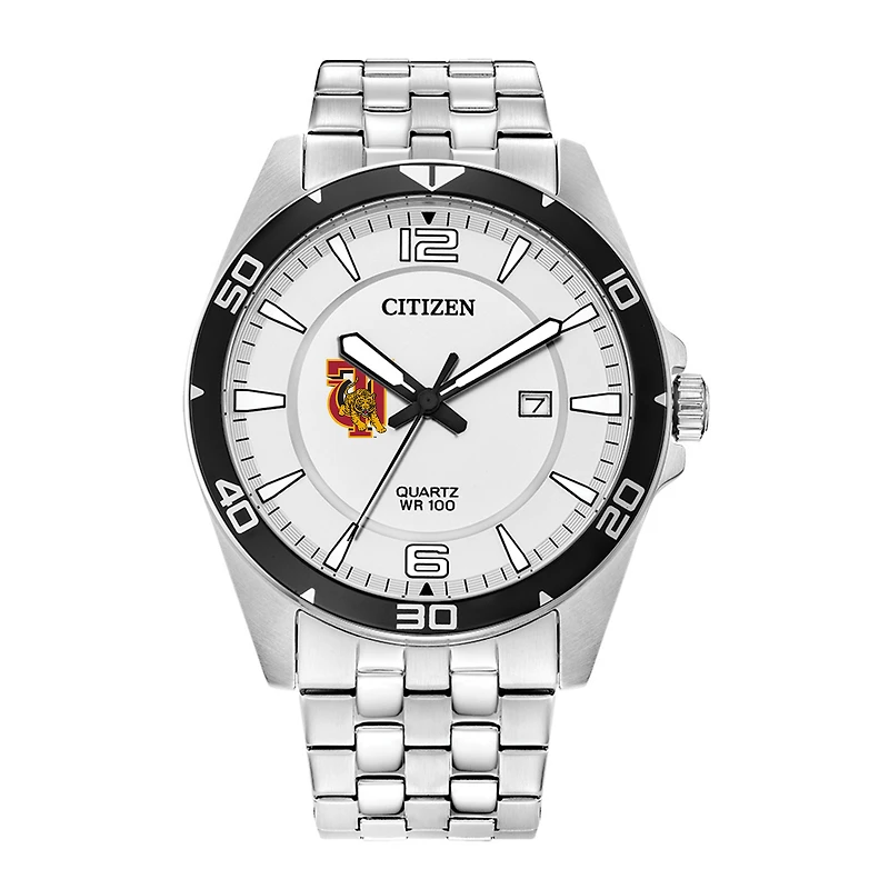 Men's Tuskegee Golden Tigers Citizen Quartz Stainless Steel Watch