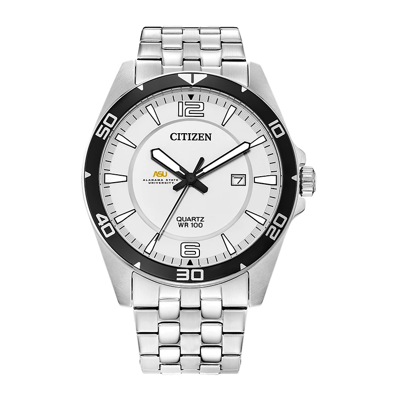 Men's Alabama State Hornets Citizen Quartz Stainless Steel Watch