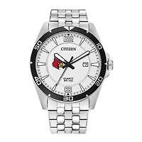 Men's Louisville Cardinals Citizen Quartz Stainless Steel Watch