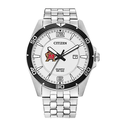 Men's Maryland Terrapins Citizen Quartz Stainless Steel Watch