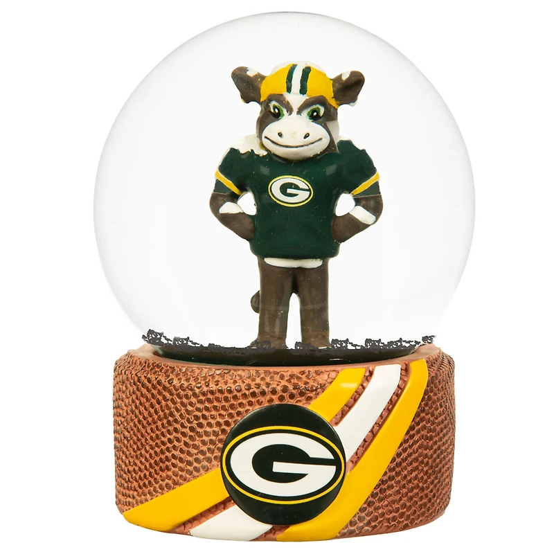 Green Bay Packers 100mm Mascot Glass Water Globe