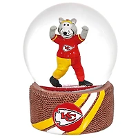 Kansas City Chiefs 100mm Mascot Glass Water Globe