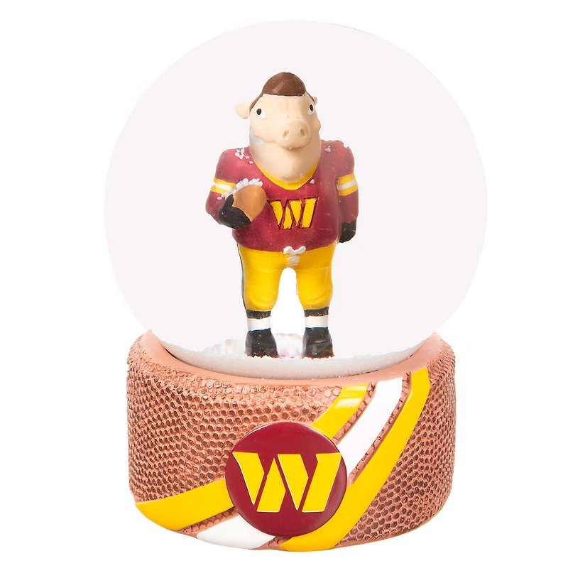 Washington Commanders 100mm Mascot Glass Water Globe