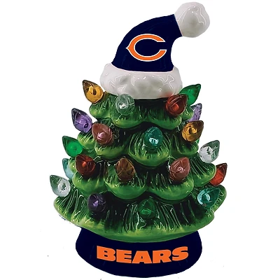 Chicago Bears 8" Light Up Ceramic LED Christmas Tree