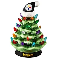 Pittsburgh Steelers 8" Light Up Ceramic LED Christmas Tree