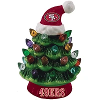 San Francisco 49ers 8" Light Up Ceramic LED Christmas Tree