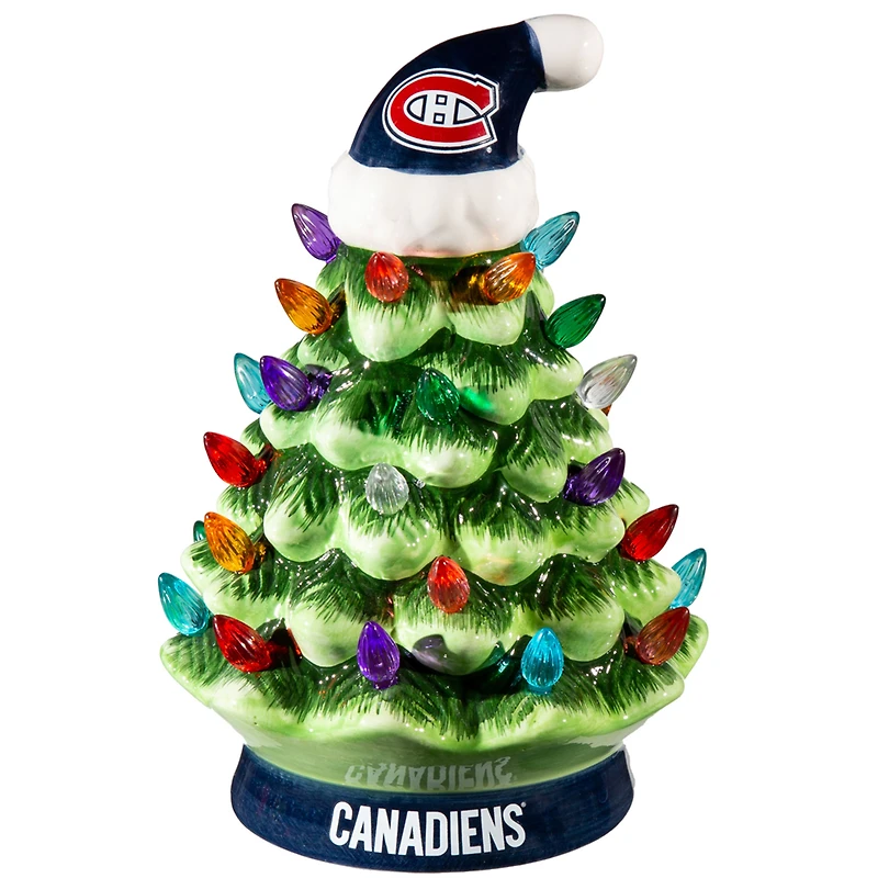 Montreal Canadiens 8" Light Up Ceramic LED Christmas Tree