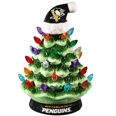 Pittsburgh Penguins 8" Light Up Ceramic LED Christmas Tree