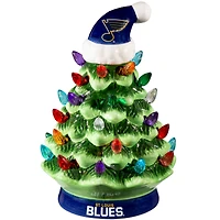 St. Louis Blues 8" Light Up Ceramic LED Christmas Tree