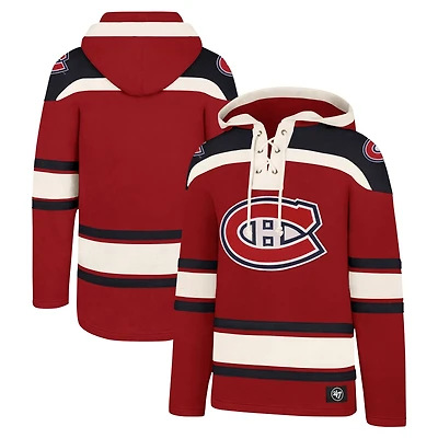 Men's '47  Red Montreal Canadiens Superior Lacer Hoodie