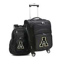 MOJO Black Appalachian State Mountaineers Softside Carry-On & Backpack Set