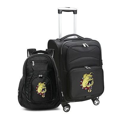MOJO Black Ferris State Bulldogs Softside Carry-On & Backpack Set