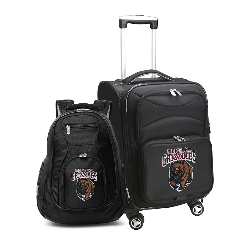 MOJO Black Montana Grizzlies Softside Carry-On & Backpack Set