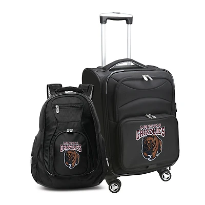 MOJO Black Montana Grizzlies Softside Carry-On & Backpack Set