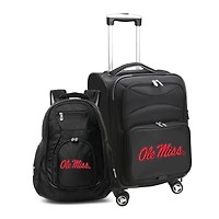 MOJO Black Ole Miss Rebels Softside Carry-On & Backpack Set