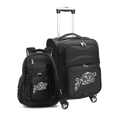 MOJO Black Navy Midshipmen Softside Carry-On & Backpack Set