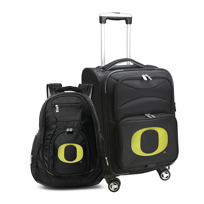 MOJO Black Oregon Ducks Softside Carry-On & Backpack Set