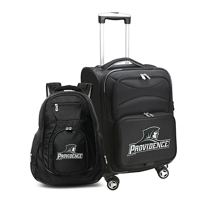 MOJO Black Providence Friars Softside Carry-On & Backpack Set