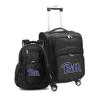 MOJO Black Pitt Panthers Softside Carry-On & Backpack Set