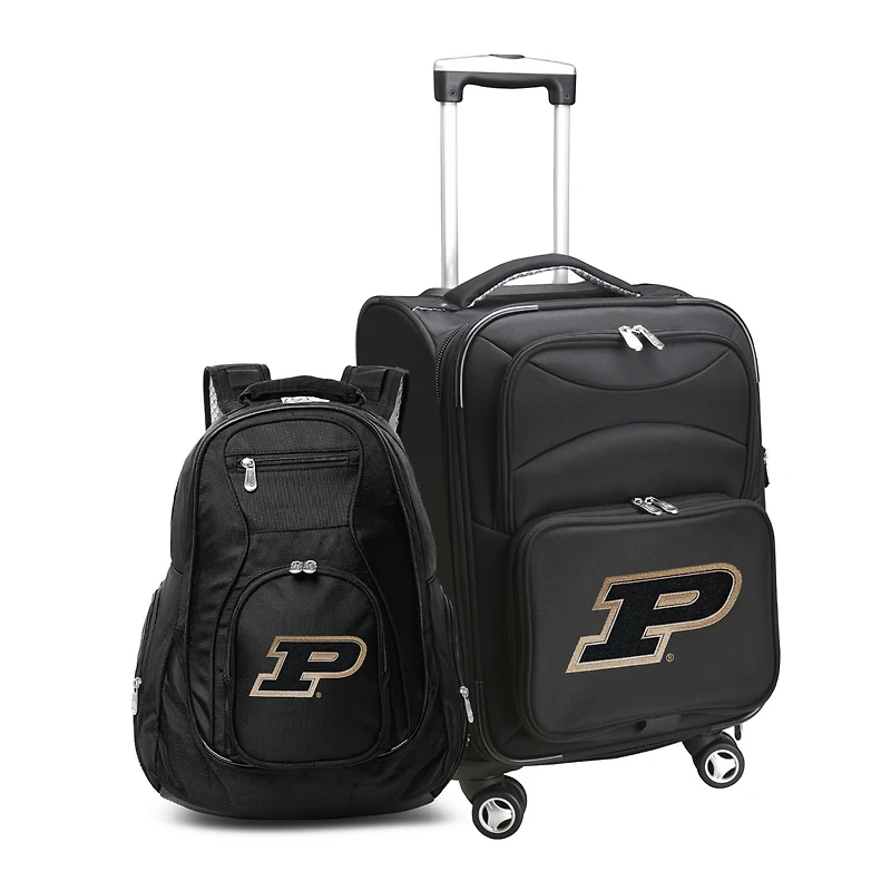 MOJO Black Purdue Boilermakers Softside Carry-On & Backpack Set