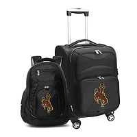 MOJO Black Wyoming Cowboys Softside Carry-On & Backpack Set