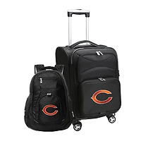 MOJO Black Chicago Bears Softside Carry-On & Backpack Set
