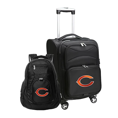 MOJO Black Chicago Bears Softside Carry-On & Backpack Set