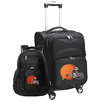 MOJO Black Cleveland Browns Softside Carry-On & Backpack Set