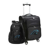 MOJO Black Carolina Panthers Softside Carry-On & Backpack Set
