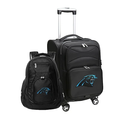 MOJO Black Carolina Panthers Softside Carry-On & Backpack Set