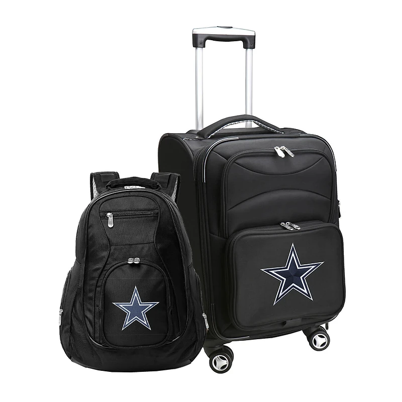 MOJO Black Dallas Cowboys Softside Carry-On & Backpack Set