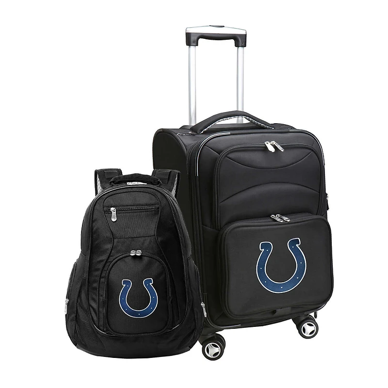 MOJO Black Indianapolis Colts Softside Carry-On & Backpack Set