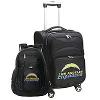 MOJO Black Los Angeles Chargers Softside Carry-On & Backpack Set