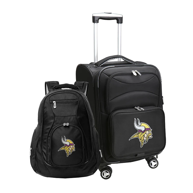 MOJO Black Minnesota Vikings Softside Carry-On & Backpack Set