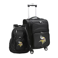MOJO Black Minnesota Vikings Softside Carry-On & Backpack Set