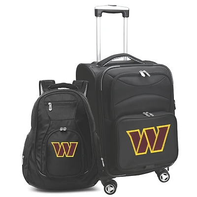 MOJO Black Washington Commanders Softside Carry-On & Backpack Set