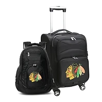 MOJO Black Chicago Blackhawks Softside Carry-On & Backpack Set