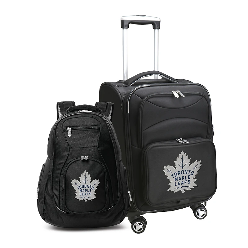 MOJO Black Toronto Maple Leafs Softside Carry-On & Backpack Set