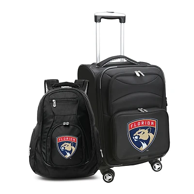 MOJO Black Florida Panthers Softside Carry-On & Backpack Set