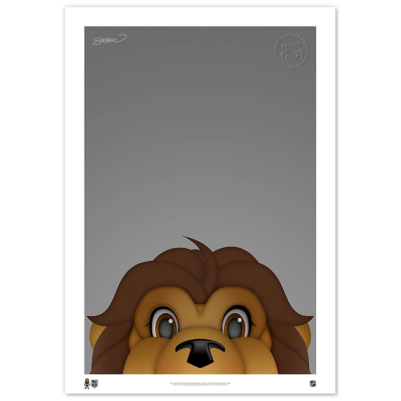 Los Angeles Kings 14'' x 20'' Minimalist Mascot Fine Art Print