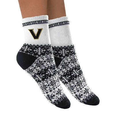 Women's ZooZatz Vanderbilt Commodores Fuzzy Holiday Crew Socks