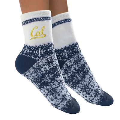 Women's ZooZatz Cal Bears Fuzzy Holiday Crew Socks