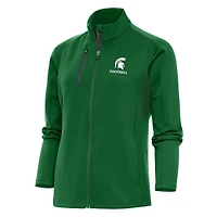 Women's Antigua  Green Michigan State Spartans Football Generation Full-Zip Jacket