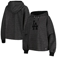 Women's DKNY Sport Black Los Angeles Dodgers Debbie Dolman Raglan Pullover Hoodie