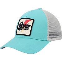 Men's American Needle  Teal/Cream David Bowie Valin Trucker Snapback Hat