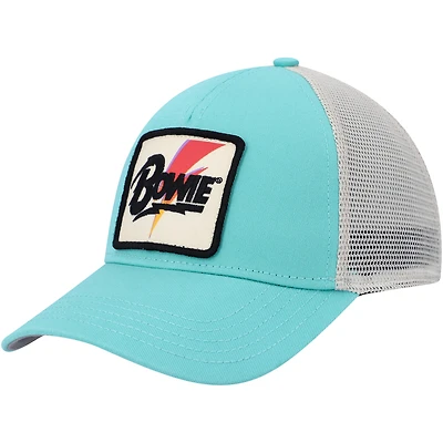 Men's American Needle  Teal/Cream David Bowie Valin Trucker Snapback Hat