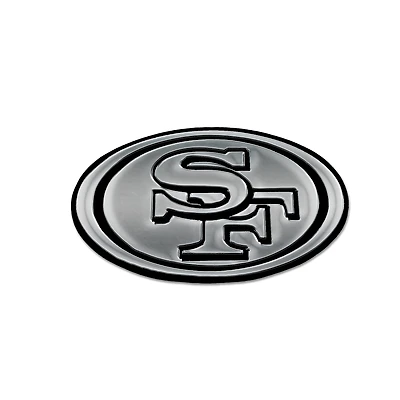WinCraft San Francisco 49ers Chrome MVP Car Emblem