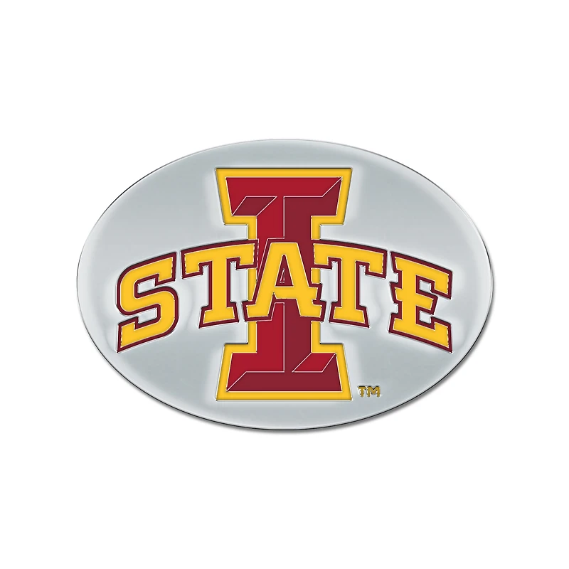 WinCraft Iowa State Cyclones Colored Chrome Auto Emblem
