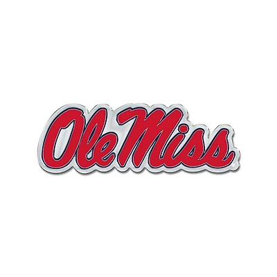 WinCraft Ole Miss Rebels Colored Chrome Auto Emblem