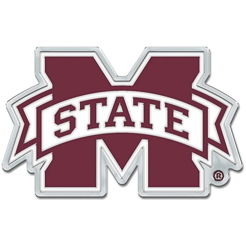WinCraft Mississippi State Bulldogs Colored Chrome Auto Emblem